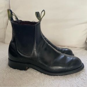 R.M. Williams Vintage Black Leather Chelsea Boots men’s 11 women’s 12 UK 10